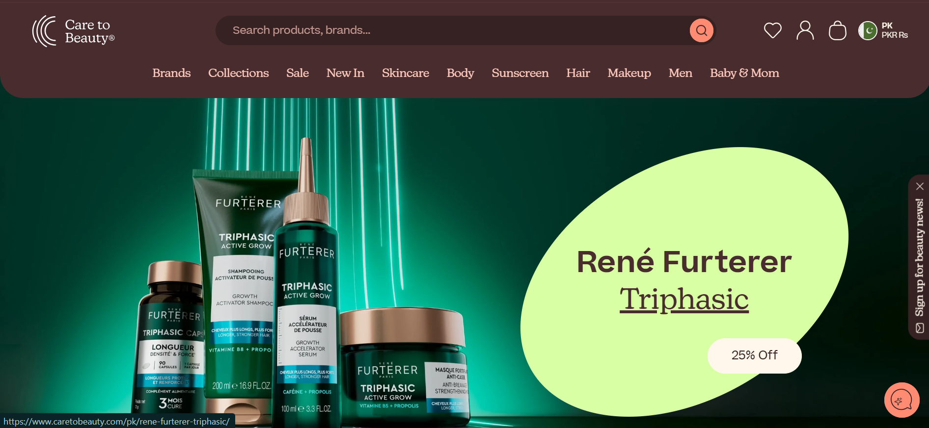 Care to Beauty eCommerce website case study preview | CoreTechSoft